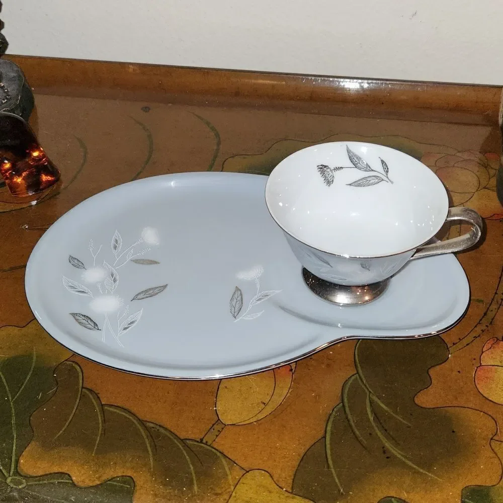 Sapphire by Deville Snack Plate and Footed Cup